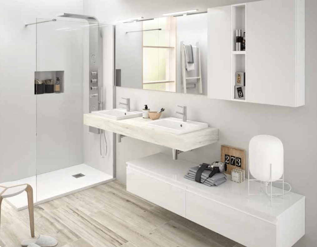 Wondrous white pearl tiles and bathroom furniture - Tilespace - CPT - JHB