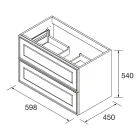Renoir Series 2 Drawers – Bathroom Cabinet --- 0004