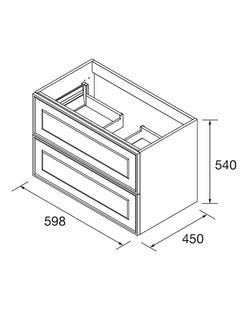 Renoir Series 2 Drawers – Bathroom Cabinet --- 0004