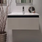 Spirit 600 Gloss White Vanity 1 Draw --- 001